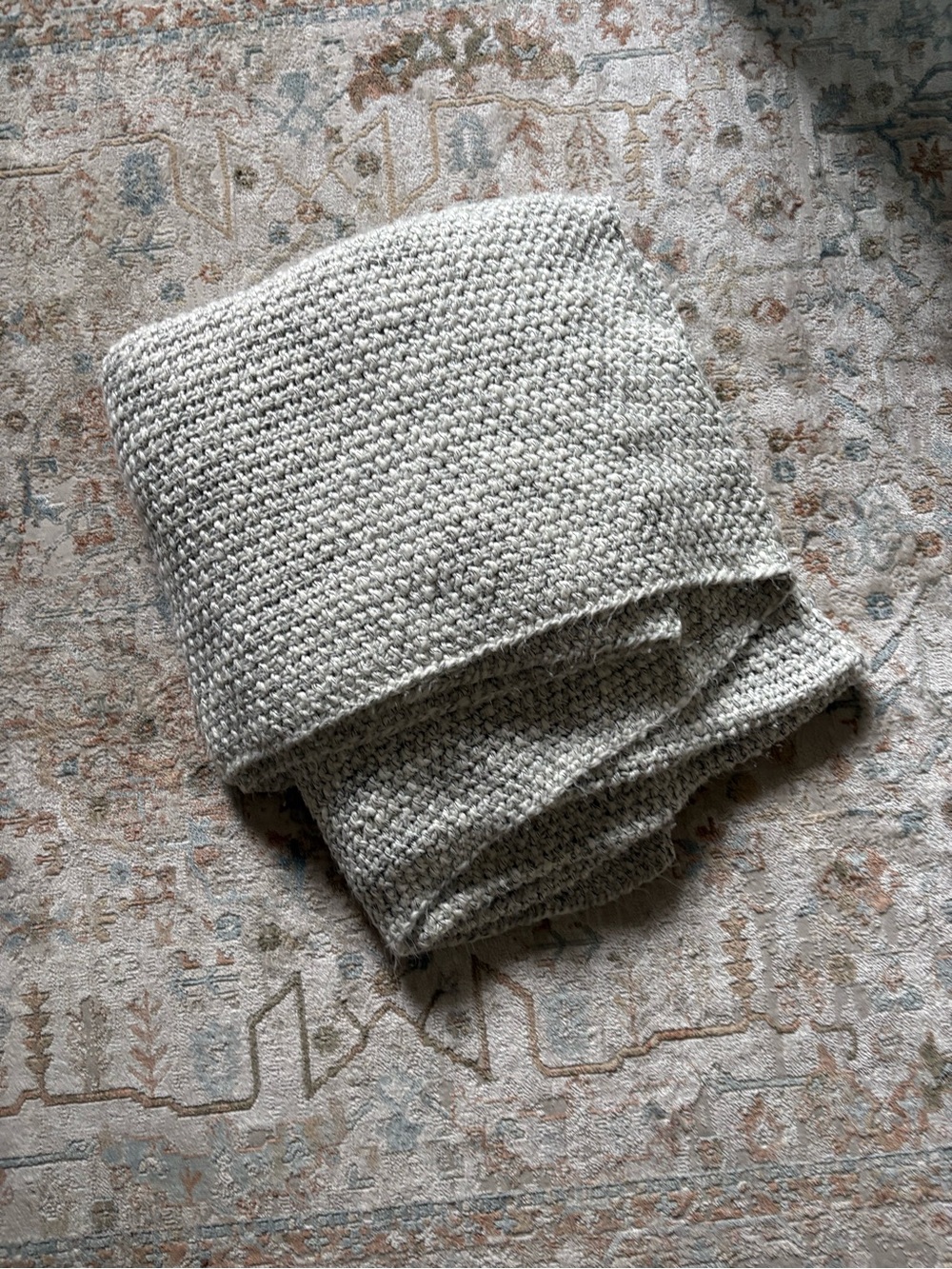 Full/Queen Chunky Knit Bed Blanket Marled
Gray - Casaluna